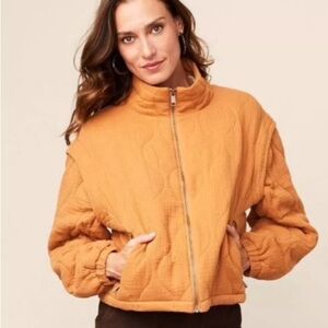 Matilda Jane Good Hart GH Yarrow Convertible Quilted Zip-Up Jacket M Medium